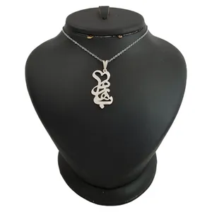 گردنبند نقره زنانه ترمه ۱ طرح بهاره کد mas 00369