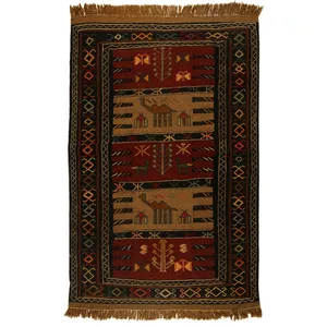 گلیم دستبافت دو متری کد 990805