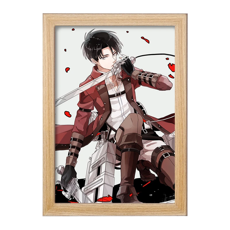 تابلو خندالو مدل لیوای انیمه اتک آن تایتان Attack on Titan  کد 18541