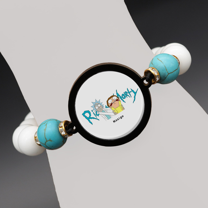 دستبند زنانه ناکسیگو طرح Rick and Morty کد BR4340