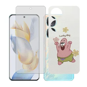 Glass together model transparent screen protector suitable for Honor 70 mobile phone with back cover sticker
