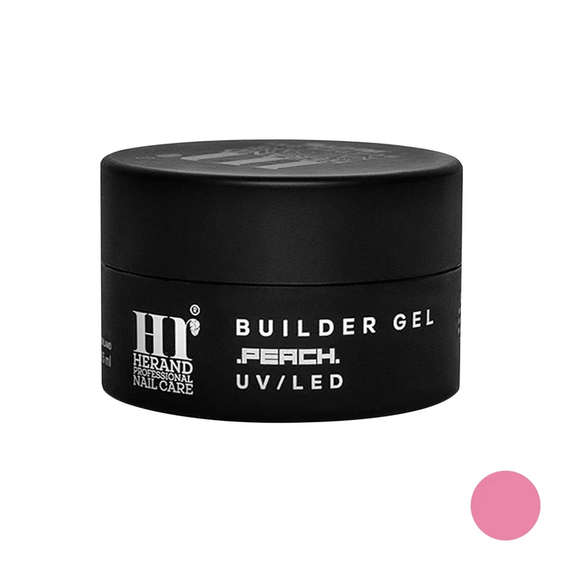 بیلدر ژل کاشت ناخن هراند مدل Peach حجم 15 میلی لیتر