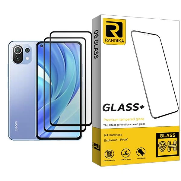 محافظ صفحه نمایش راندیکا مدل Randika Glass MIX002 مناسب برای گوشی موبایل شیائومی Mi 11 Lite بسته دو عددی