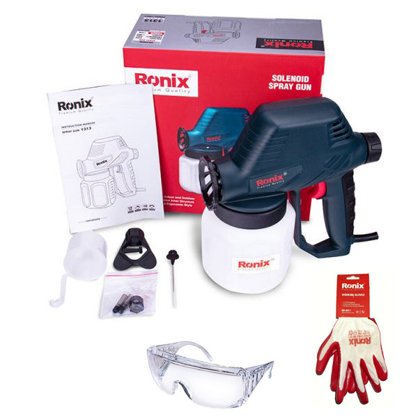 پیستوله برقی رونیکس مدل 1313 به همراه دستکش و عینک محافظ