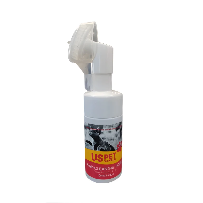 فوم گربه یو اس پت مدل پاک کننده پنجه حجم ۱۰۰ میلی لیتر