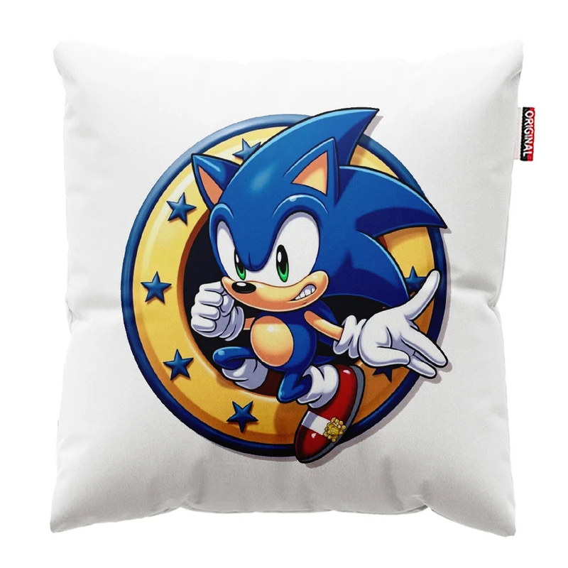  کوسن پاد آفرین طرح کارتونی سونیک کد 1853 سایز 30*30 سانتی متر