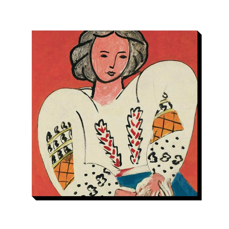 تابلو ترمه طراحان ایده طرح بلوز رومانیایی از ماتیس کد art0617