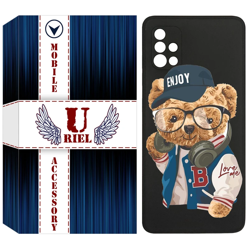 کاور یوریل مدل KSH کد 35 طرح تدی مناسب برای گوشی موبایل سامسونگ Galaxy A51