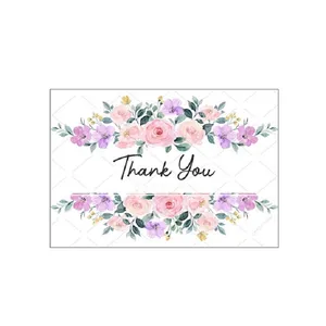 برچسب طرح تشکر مدل برش نخورده thank you 8
