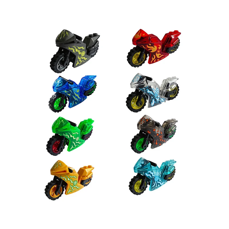 ساختنی برانت طرح موتورسیکلت نینجاگو ها بسته هشت عددی