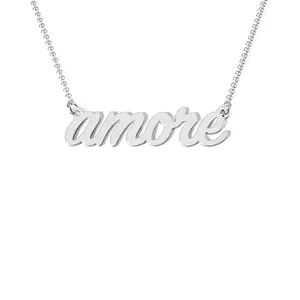 گردنبند نقره زنانه مدل Amore عشق