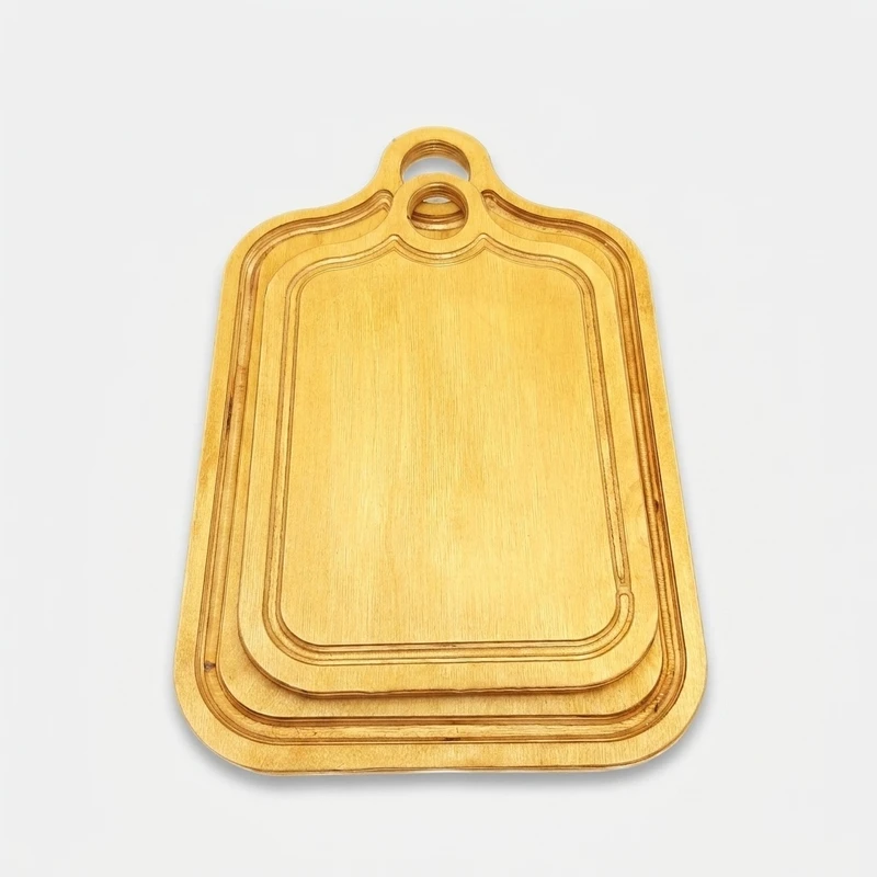 تخته گوشت مدل چوبی 080 مجموعه 2 عددی