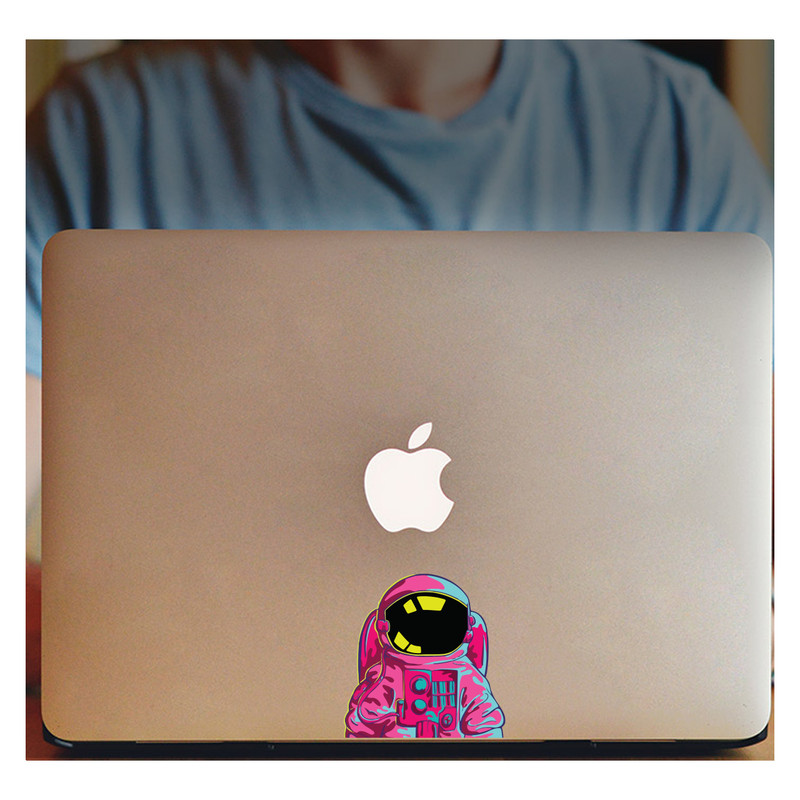 استیکر لپ تاپ طرح فضانورد کد 593