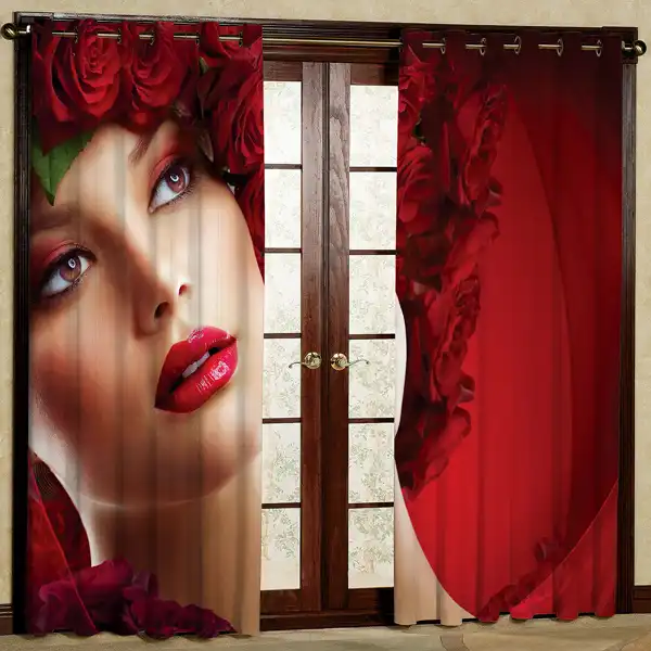 پرده پانچی کد 5373 سایز 280x140 سانتی متر