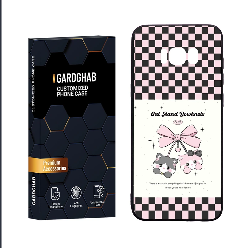 کاور گارد قاب مدل دور ژله ای پشت گلس دخترانه مناسب برای گوشی موبایل سامسونگ Galaxy S8 Plus