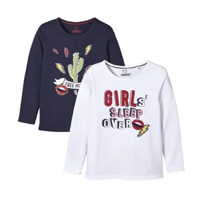 تیشرت نوزادی دخترانه لوپیلو کد 030 مجموعه 2 عددی