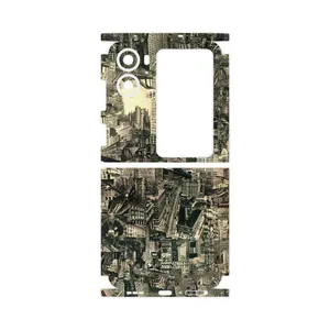 MAHOOT Collage of Skyscraper-FullSkin Cover Sticker for Oppo Find N2 Flip