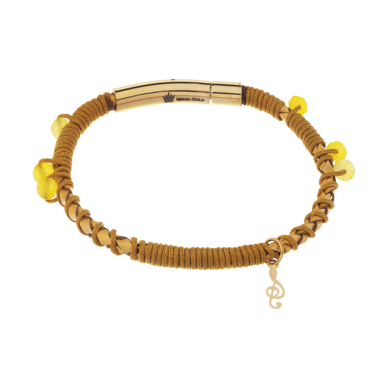 دستبند طلا 18 عیار زنانه الن نار مدل MGL-D0484 ELN0484