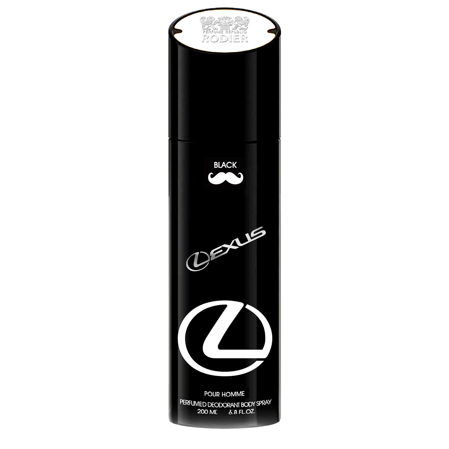اسپری بدن مردانه رودیر مدل LEXUS BLACK حجم 200 میلی لیتر - - 2