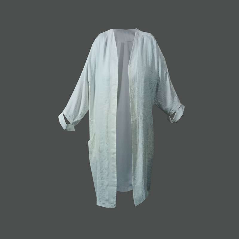 مانتو زنانه مدل ابر و بادی بیاض کد 308