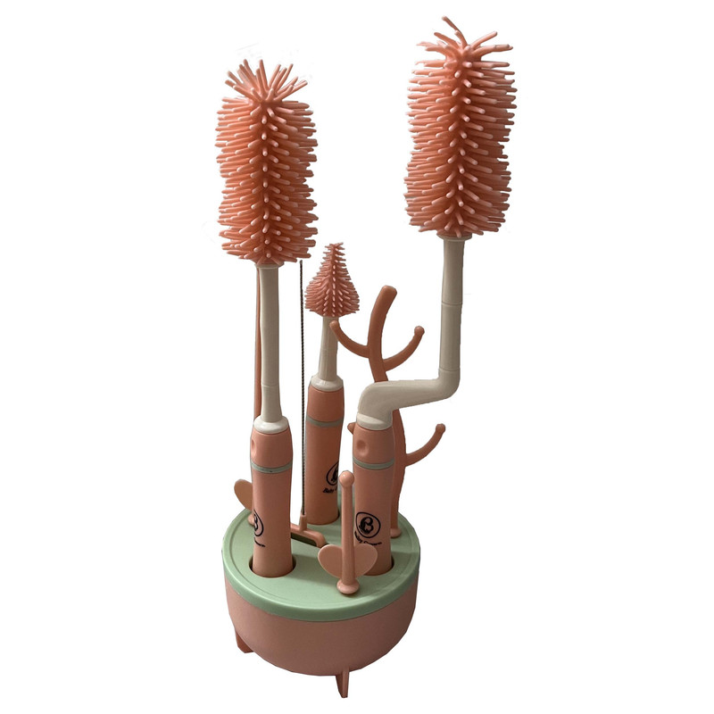 شیشه شور و آبچکان شیشه شیر بیبی کرون مدل 9008 بسته 8 عددی