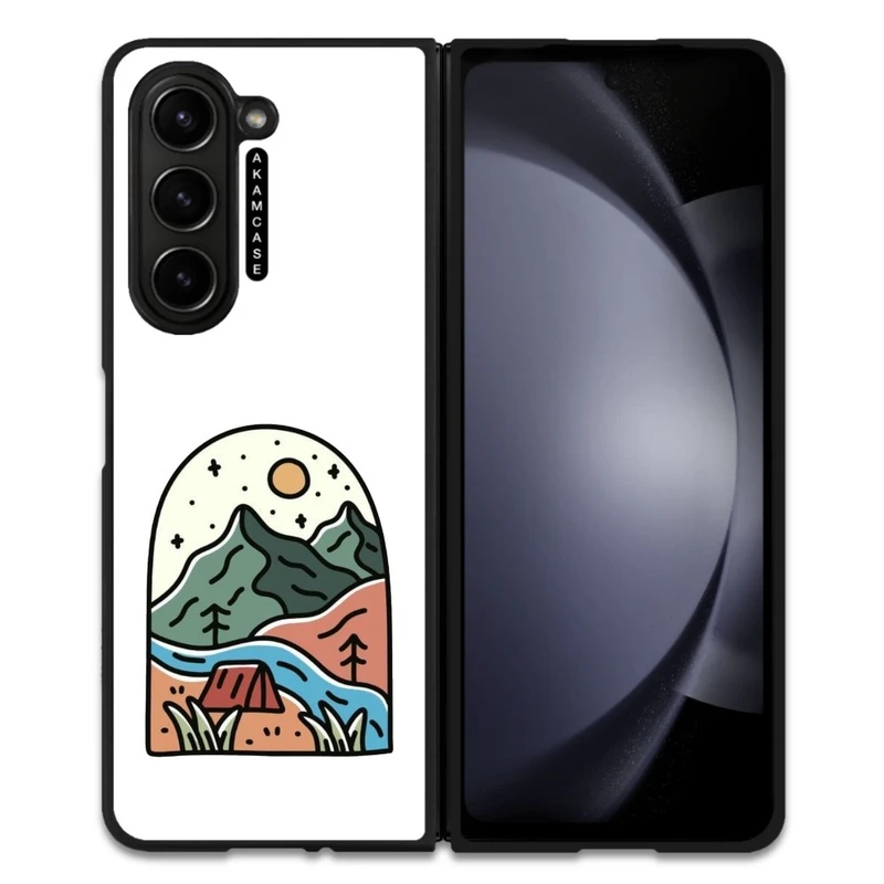 کاور آکام مدل AMC-WSGZFOLD5-MOUNTAINS-19 مناسب برای گوشی موبایل سامسونگ Galaxy Z Fold 5