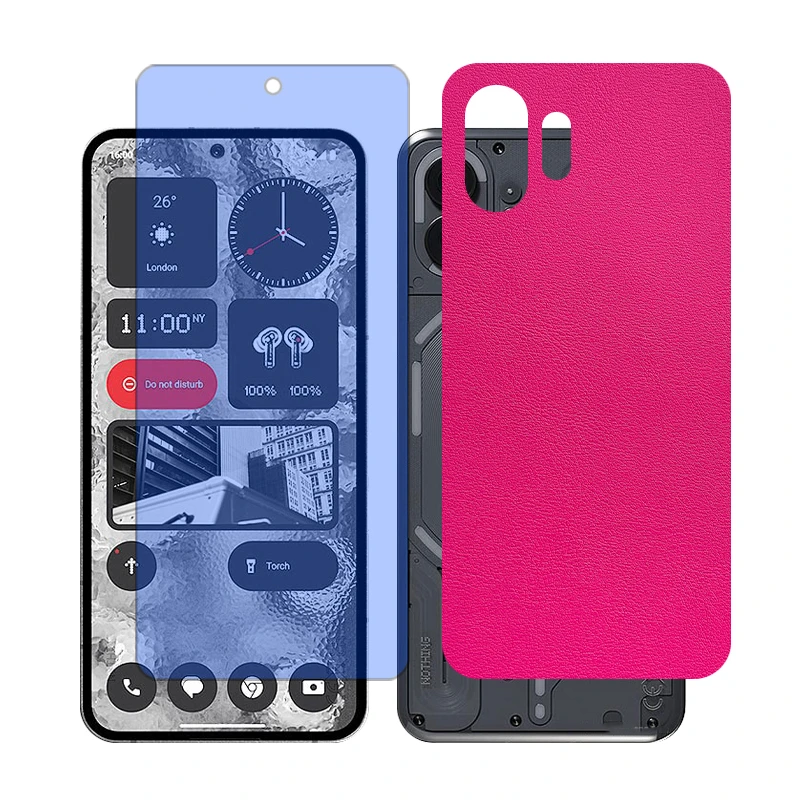 محافظ صفحه نمایش آنتی بلو گلس مدل Together مناسب برای گوشی موبایل ناتینگ 2 Phone به همراه برچسب پوششی پشت گوشی