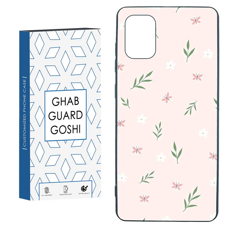 کاور قاب گارد گوشی طرح گل صورتی کد TPU-056 مناسب برای گوشی موبایل سامسونگ  GALAXY A31