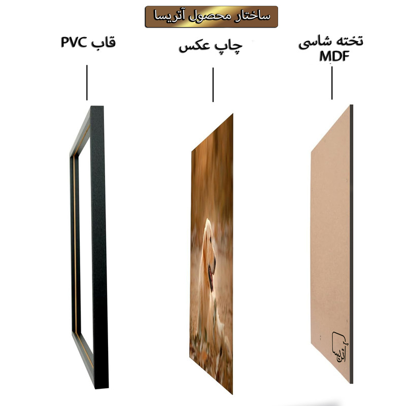 تابلو آتریسا طرح مدرن مدل AT00717 مجموعه 3عددی
