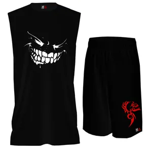 ست تاپ و شلوارک مردانه مدل اسکلت   کد BTPM068