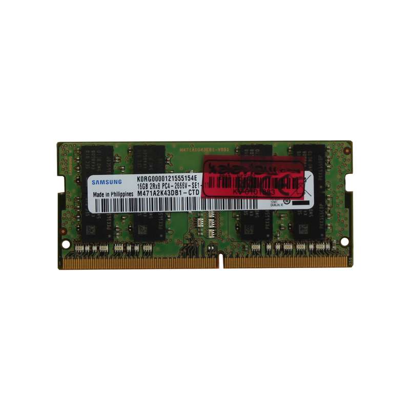 رم لپ تاپ DDR4 تک کاناله 2666 مگاهرتز CL19 سامسونگ مدل PC4-21300 ظرفیت 16 گیگابایت