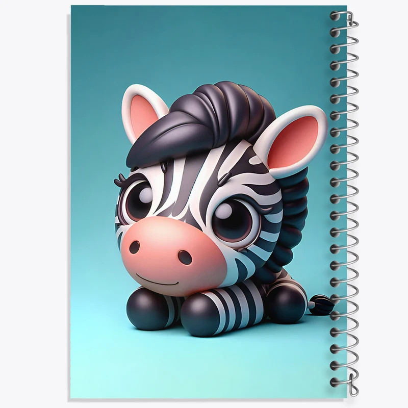 دفتر لیست خرید 50 برگ خندالو طرح گورخر بامزه کد F8413