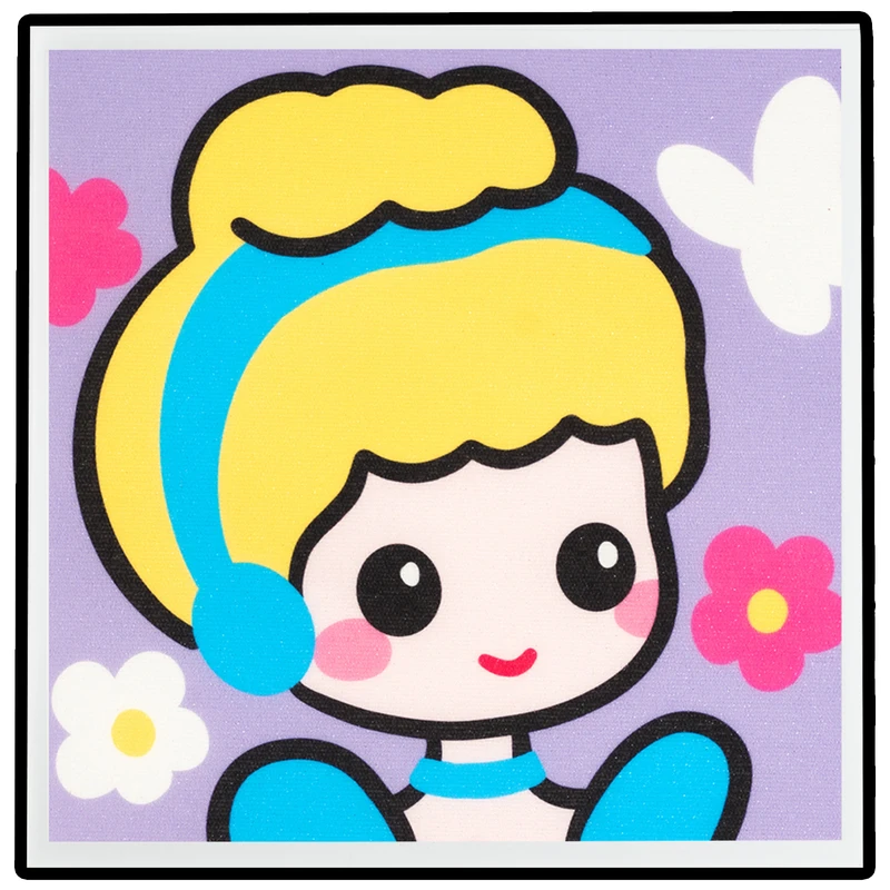 بازی آموزشی سمید مدل ساخت تابلو نقاشی الماسی پوم پوم طرح عروسکی کد 002