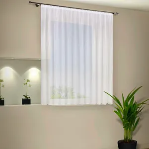 پرده تیکو دکو مدل حریر کلاسیک 7180 دوخت ساده  سایز 180x295 سانتی‌متر