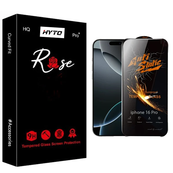 محافظ صفحه نمایش هیتو مدل Rose StaticGuard مناسب برای گوشی موبایل اپل iPhone 16 Pro