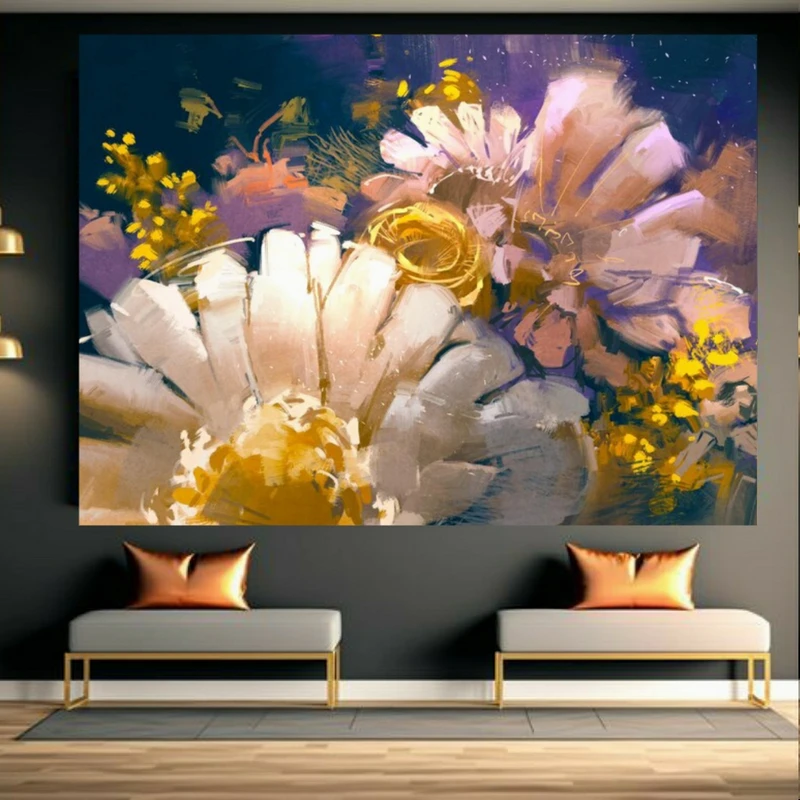 پوستر طرح مخمل نقاشی مدل گل کد FP106036