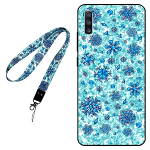 Megafone Snow Flake 0014 Cover For Samsung Galaxy A70 Mobile Neckband 