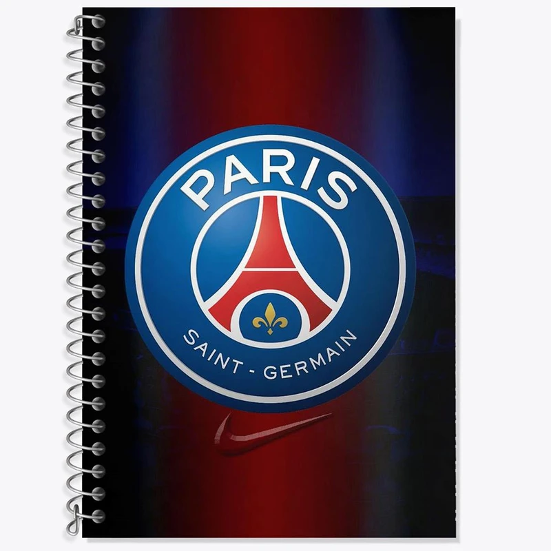 دفتر زبان 50 برگ خندالو مدل سه خط طرح باشگاه پاری سن ژرمن کد 26882