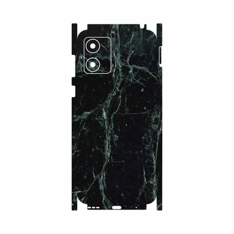 برچسب پوششی ماهوت مدل Graphite_Green_Marble-FullSkin مناسب برای گوشی موبایل موتورولا Moto E13