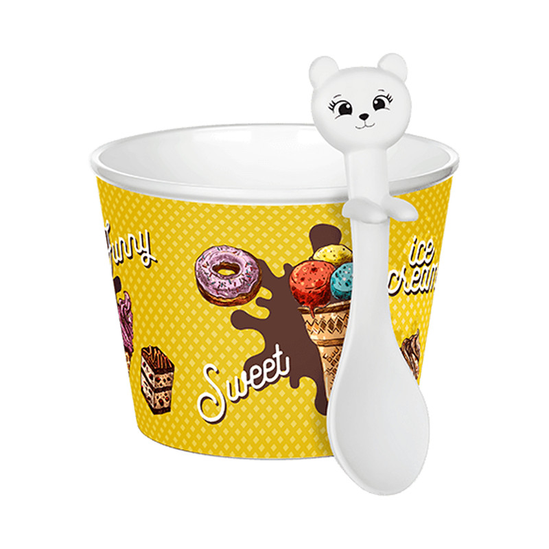 بستنی خوری تیتیز مدل CUPICE کد 9425 مجموعه 4 عددی