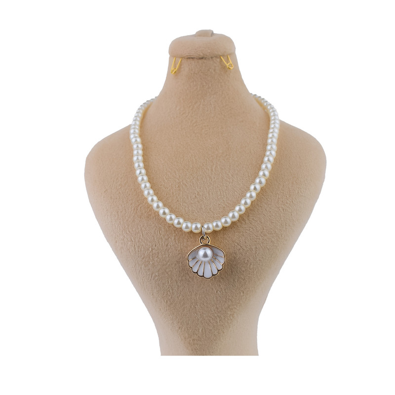 گردنبند زنانه مدل مروارید و صدف