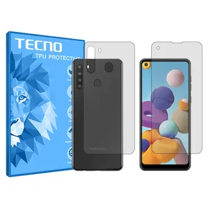 HyGEL tecno transparent screen protector suitable for Samsung Galaxy A21 mobile phone along with back protector
