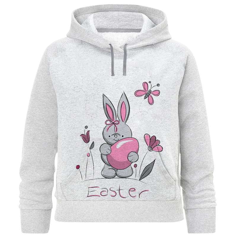 هودی دخترانه مدل خرگوش و تخم مرغ F1031