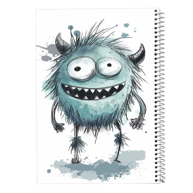 دفتر مشق 50 برگ مدوپد مدل هیولای فانتزی کد DF16759