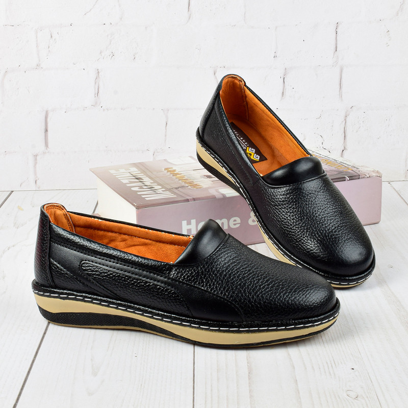 کفش روزمره زنانه مدل چرم طبیعی BK.4143