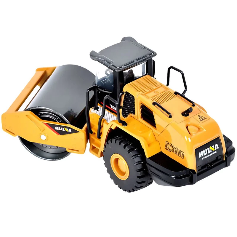 ماکت ماشین ناب سل مدل غلطک فلزی راهسازی هوینا کد HUINA 1715 ROAD CONSTRACTION  METAL ROAD ROLLER SCALE 1:50