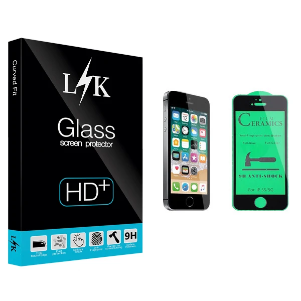 محافظ صفحه نمایش سرامیکی ال کی مدل +LITE مناسب برای گوشی موبایل اپل iPhone SE 2016