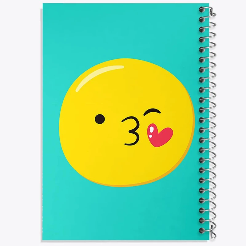 دفتر ژورنال نویسی 50 برگ خندالو مدل نقطه ای طرح ایموجی Emoji کد 2994