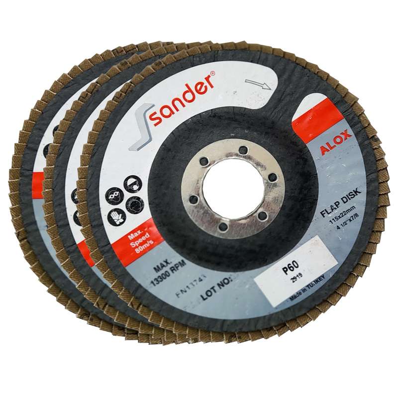 سنباده فلاپ دیسک ساندر مدل HT - 006 مجموعه سه عددی