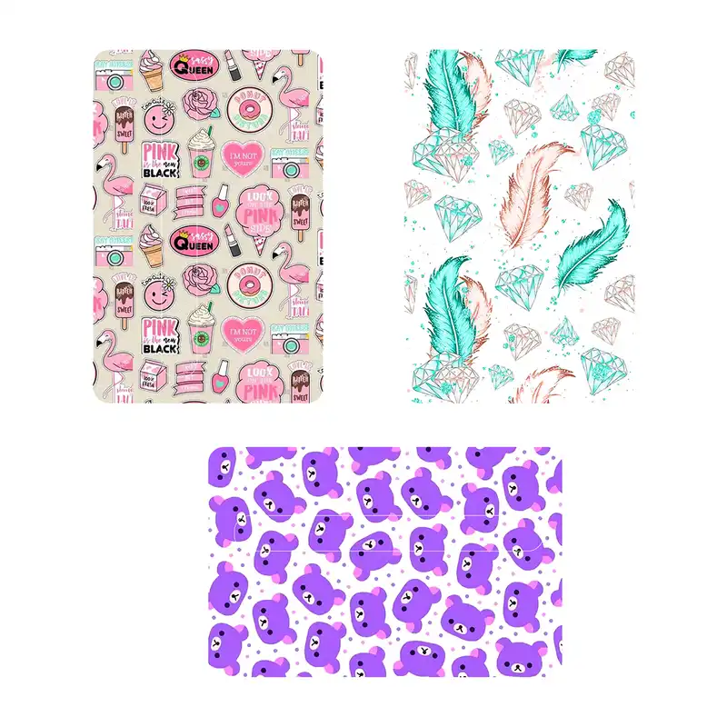 استیکر کارت پیکسل میکسل مدل دخترانه مهربان مجموعه 3 عددی